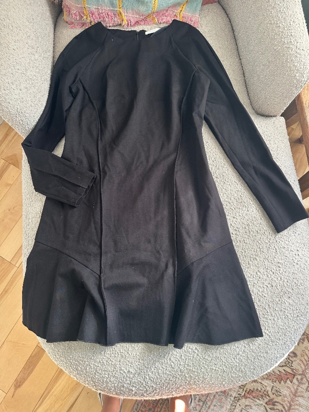 Wyeth Black Ponte-style long-sleeve dress